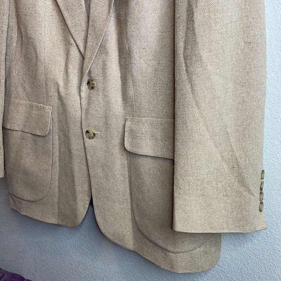 Silk tailored 2 button blazer USA - Picture 2 of 7